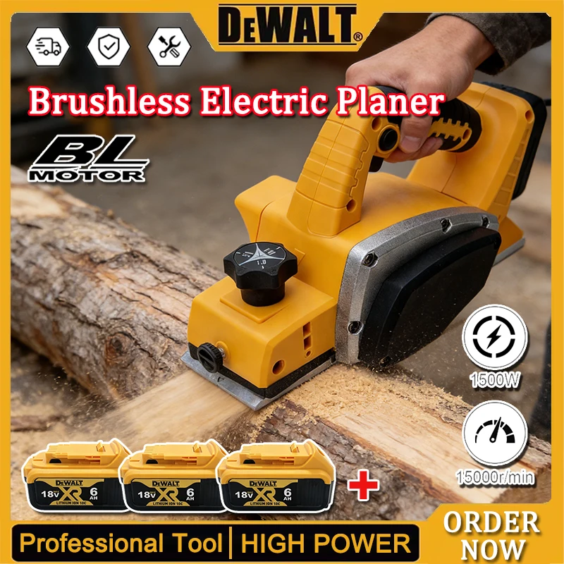 Planer Handheld Electric - Elektryczna strugarka bezszczotkowa DeWALT, 15000 obr./min,