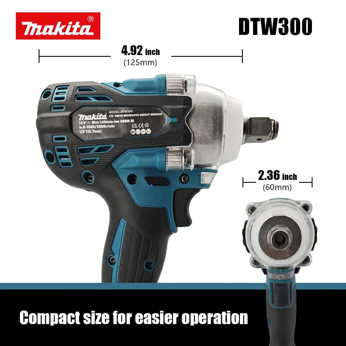 Do akumulatora Makita 18V, klu – Makita Drill Dtw300 recenzja i cena